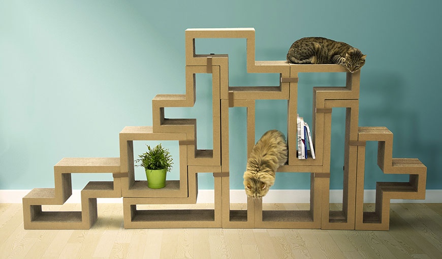 «Кэтрис» - мебель для кошек и людей в стиле «тетрис»