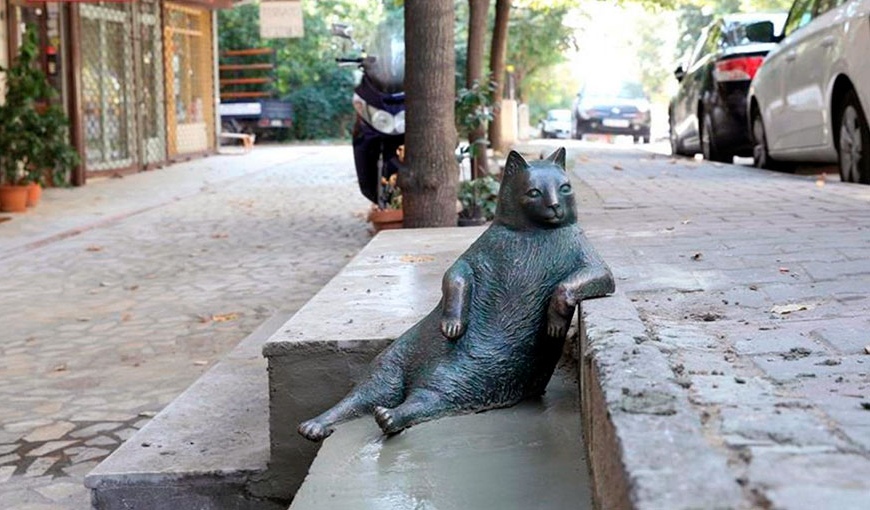 Томбили - памятник коту в Стамбуле