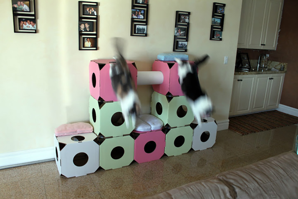Картонные домики CattyStacks