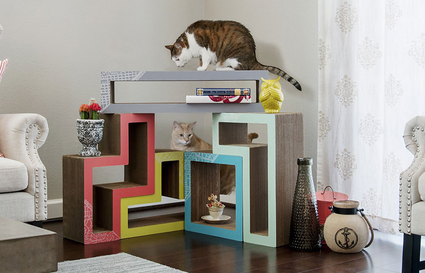 «Кэтрис» - мебель в стиле тетрис для кошек и людей